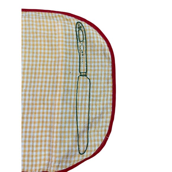 Vintage Handmade Anti-Tarnish Flatware Rolls Set of 2 Storage Pouches Used - Picture 3 of 11